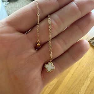 Authentic Sweet Alhambra Van Cleef Arpels Necklace 18k Mother of Pearl